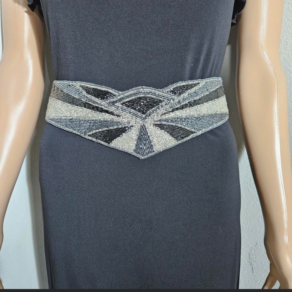 Art Deco Beaded Geometric Belt